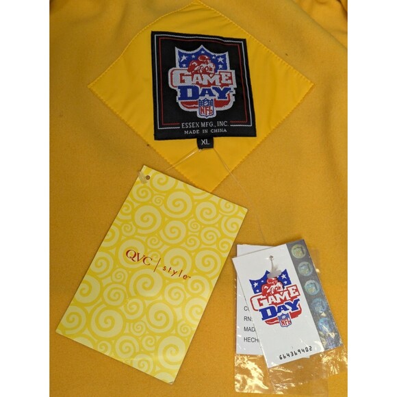 Minnesota Vikings Parka Jacket Mens XL Black Hooded Full Zip Vintage - Picture 7 of 13